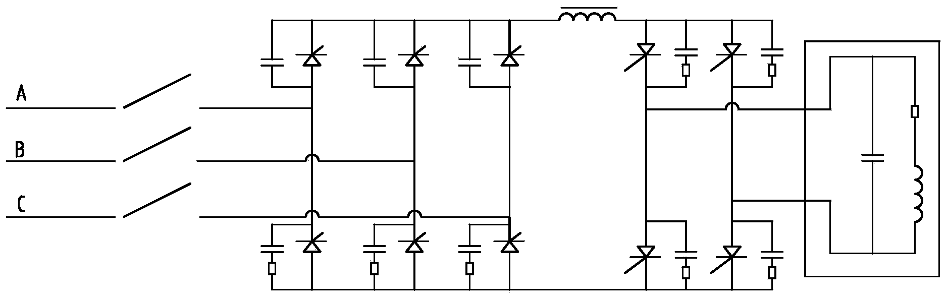 Silicon controlled intermediate frequency power supply circuit