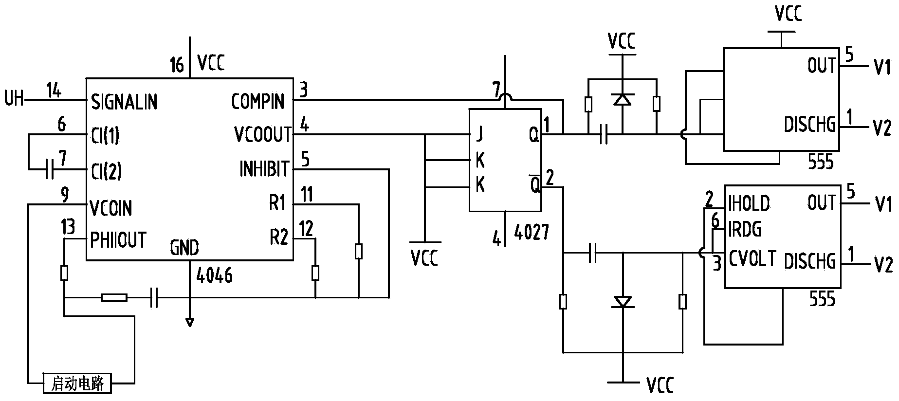 Silicon controlled intermediate frequency power supply circuit