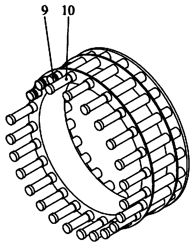 A propulsion system for automatic distribution of shield anti-eccentric load