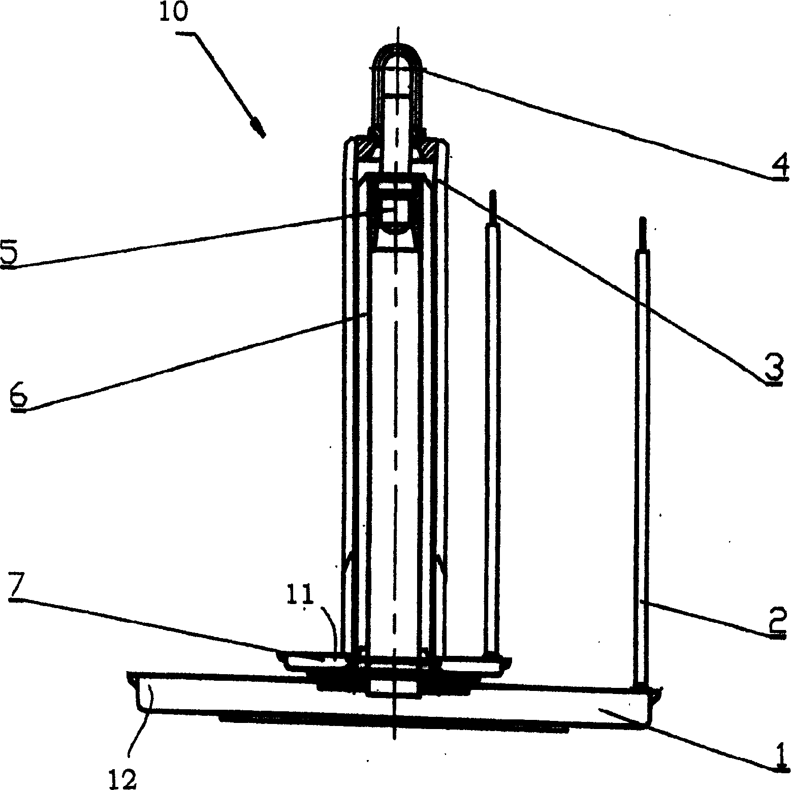 Yarn package carrier for dyeing machines