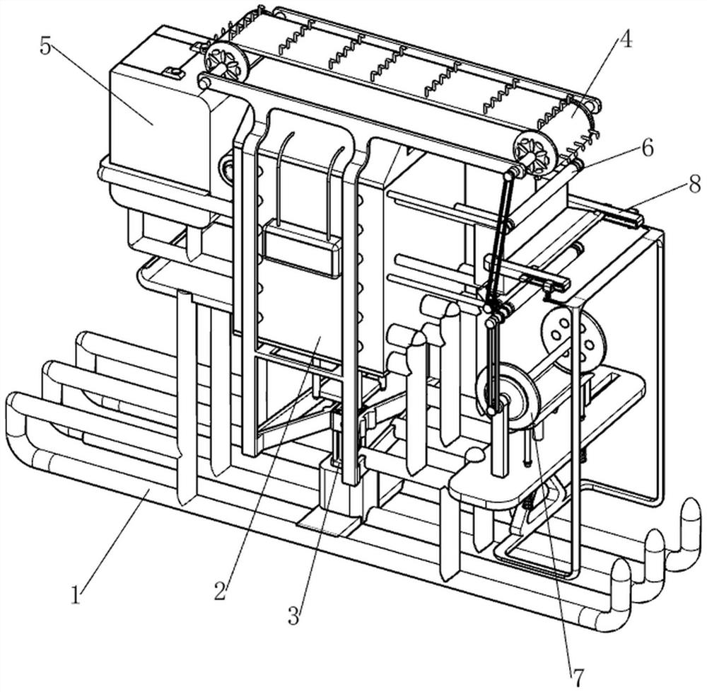 A microfiber production device based on the principle of jet spinning