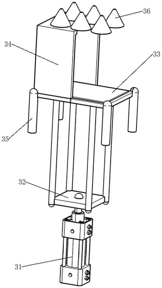 A microfiber production device based on the principle of jet spinning