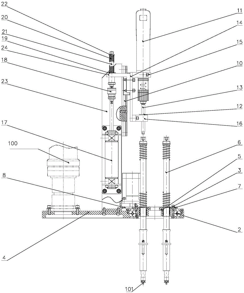 Rotary disc type automatic screw tightening device