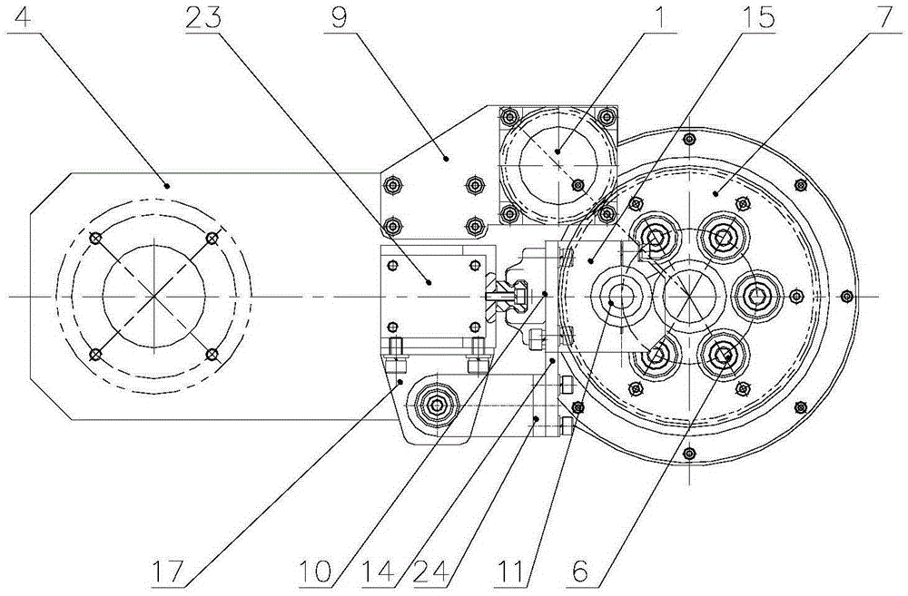 Rotary disc type automatic screw tightening device