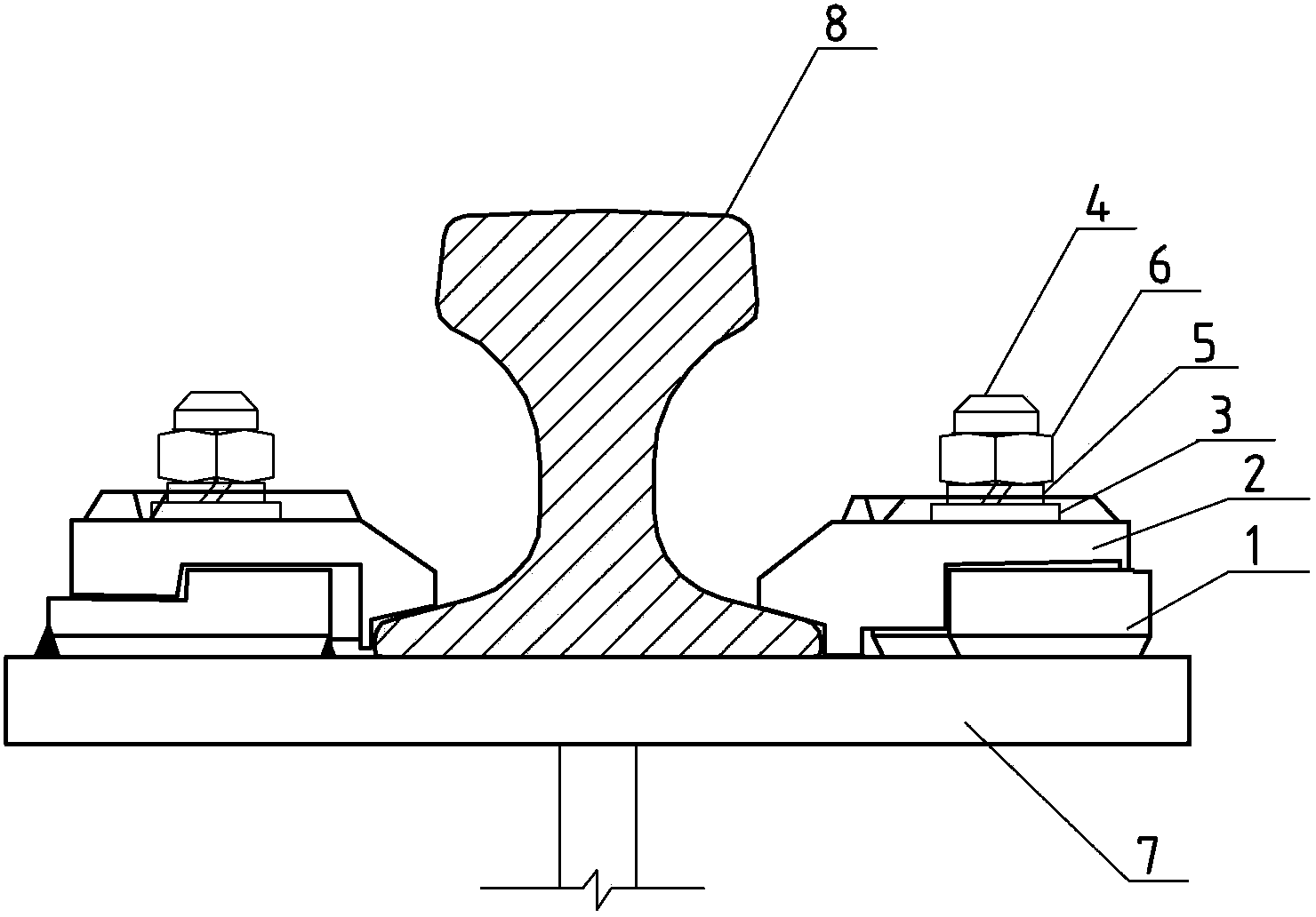 Dual-body track fixing device