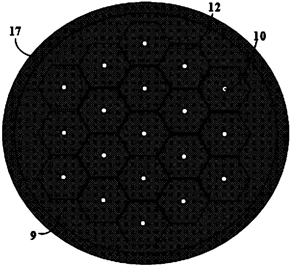 Near-infrared response photodetector of microlens trap structure and preparation method thereof