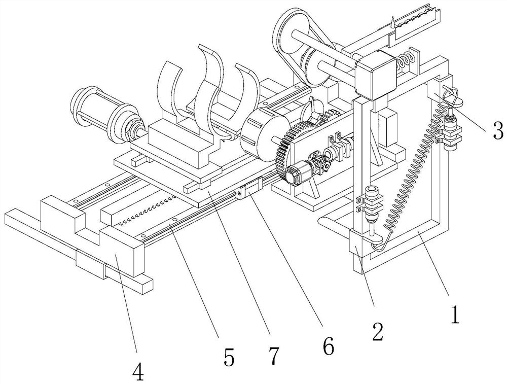 Steel pipe machining mechanism