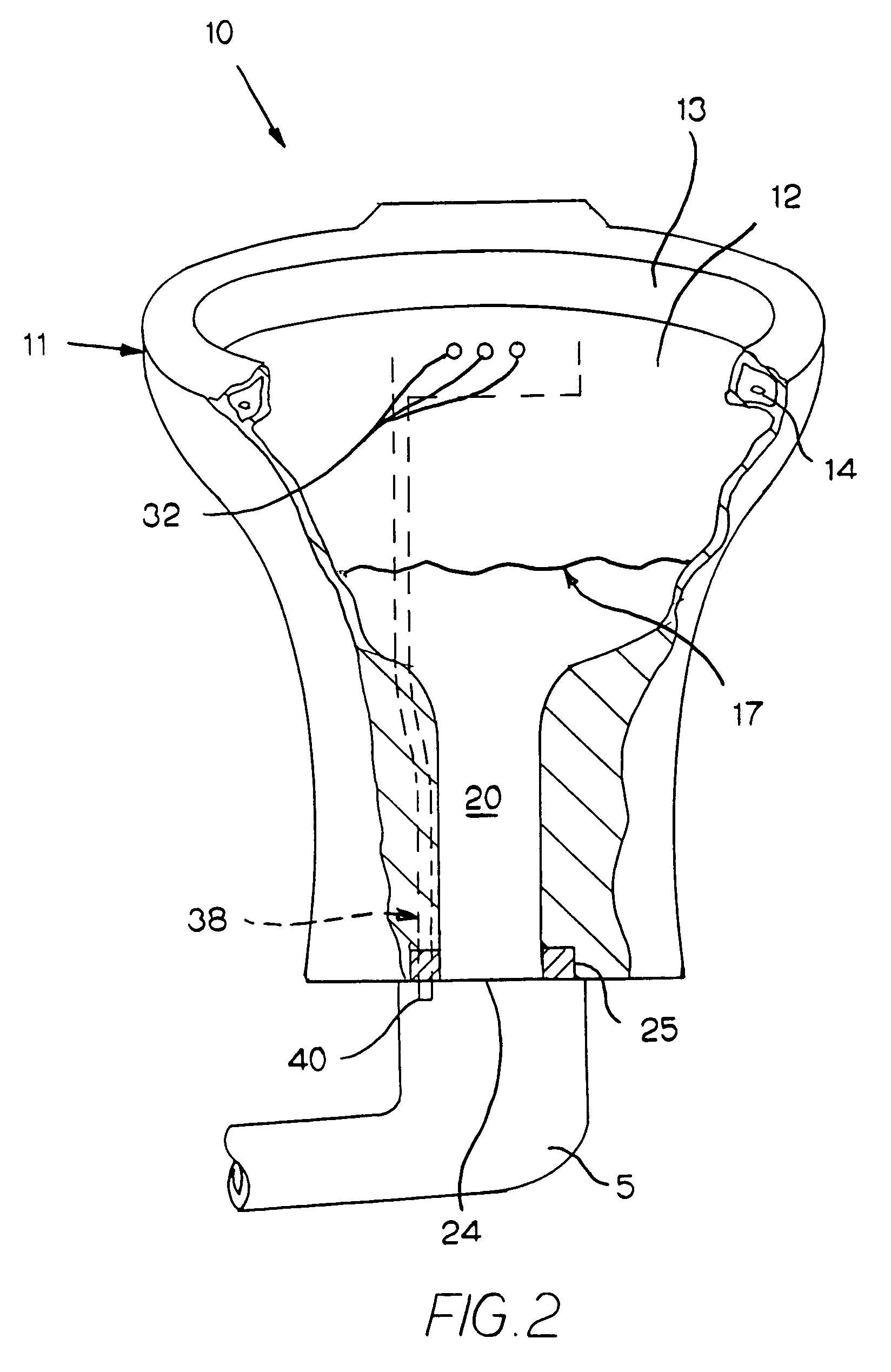 Fixture for disposing of bodily waste having an anti-overflow feature and a method for making the same