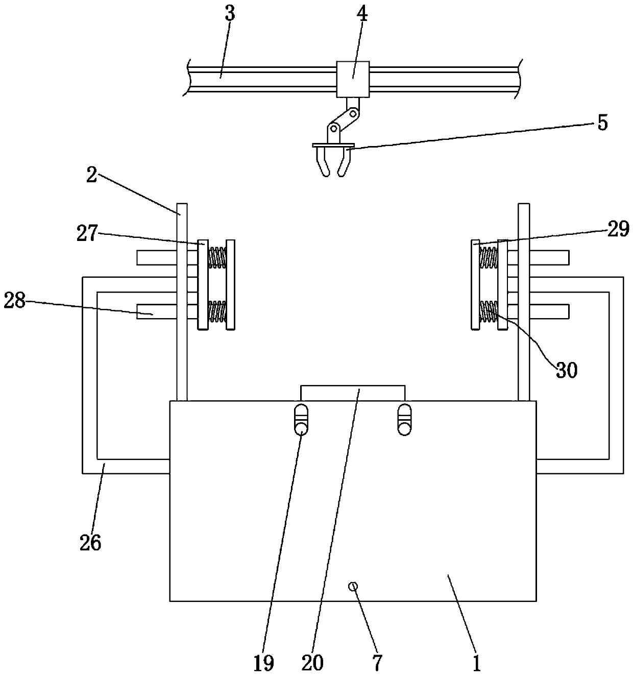 Security door frame processing assembly clamping mechanism and clamping method thereof