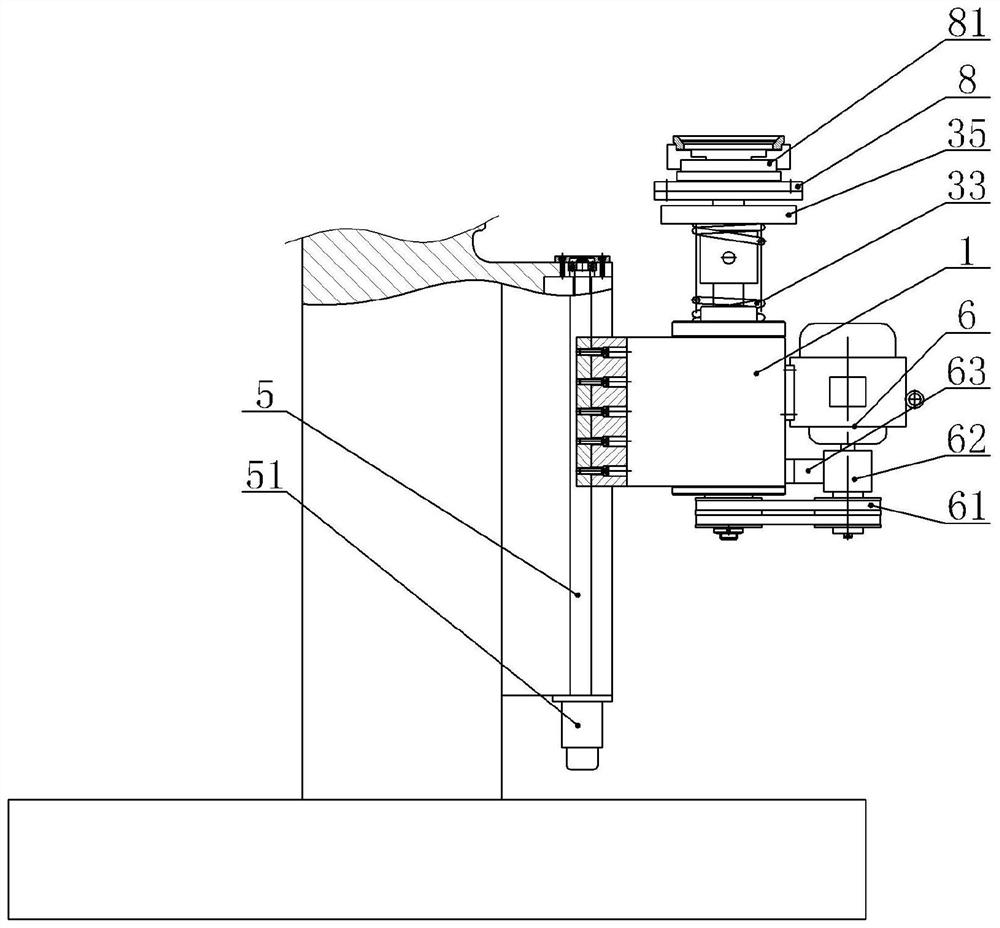 Valve seat grinding, clamping and moving device