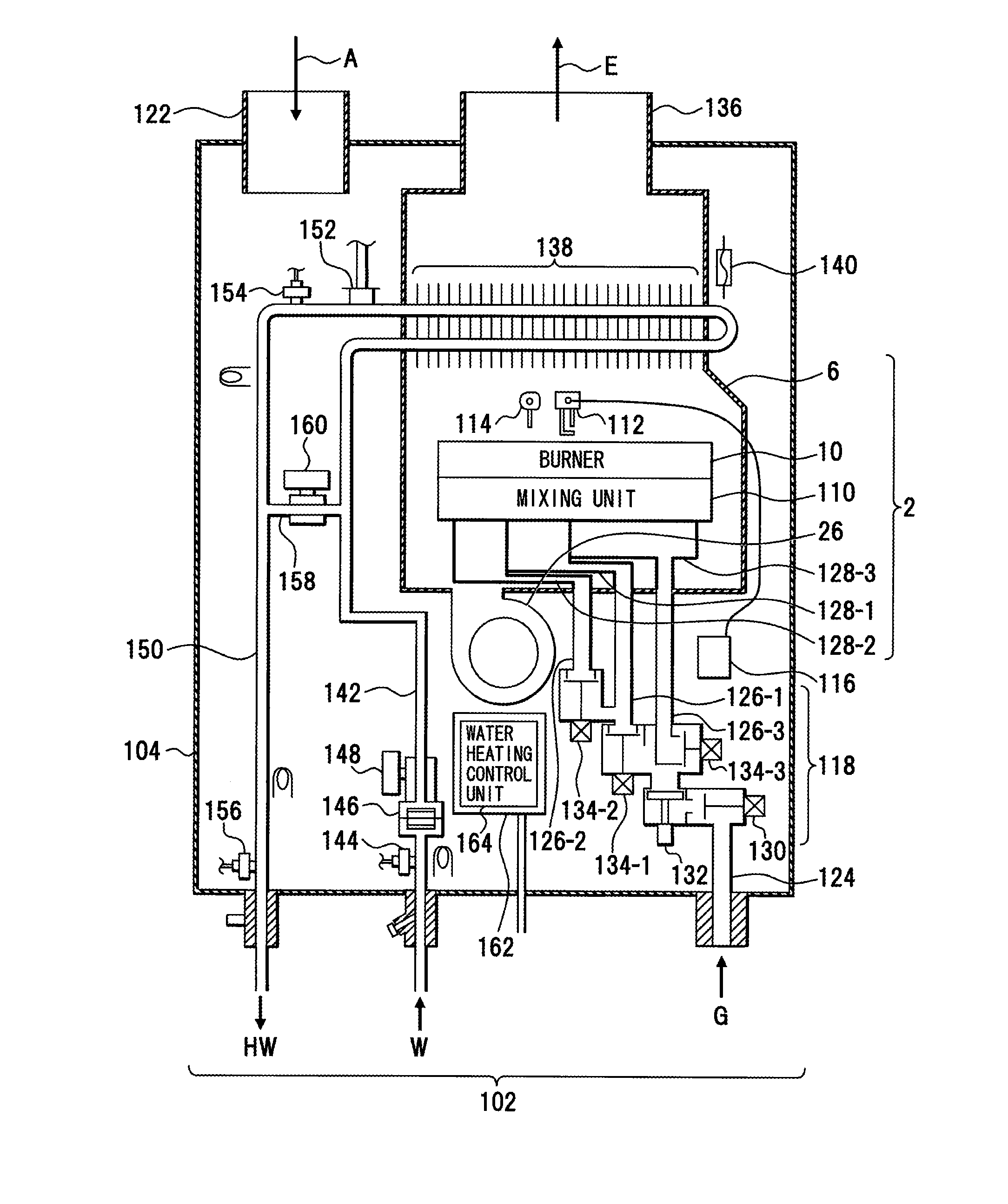 Burner, combustion apparatus, water heating apparatus and combustion method
