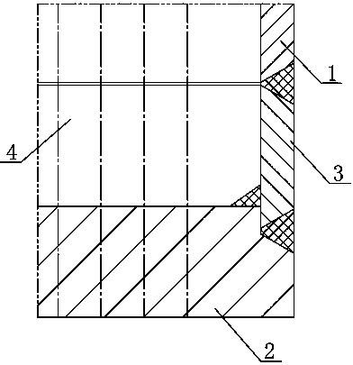 Connection structure for cylinder and tube plate of tube-type falling-film evaporator