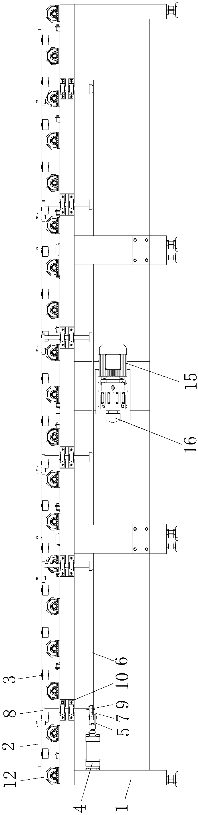 Interlayer glass positioning conveyor