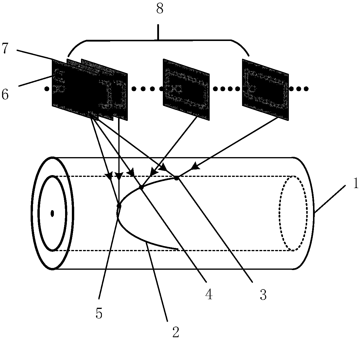 Ultrasonic blood flow velocity field measurement of optimal frame interval tracking estimation