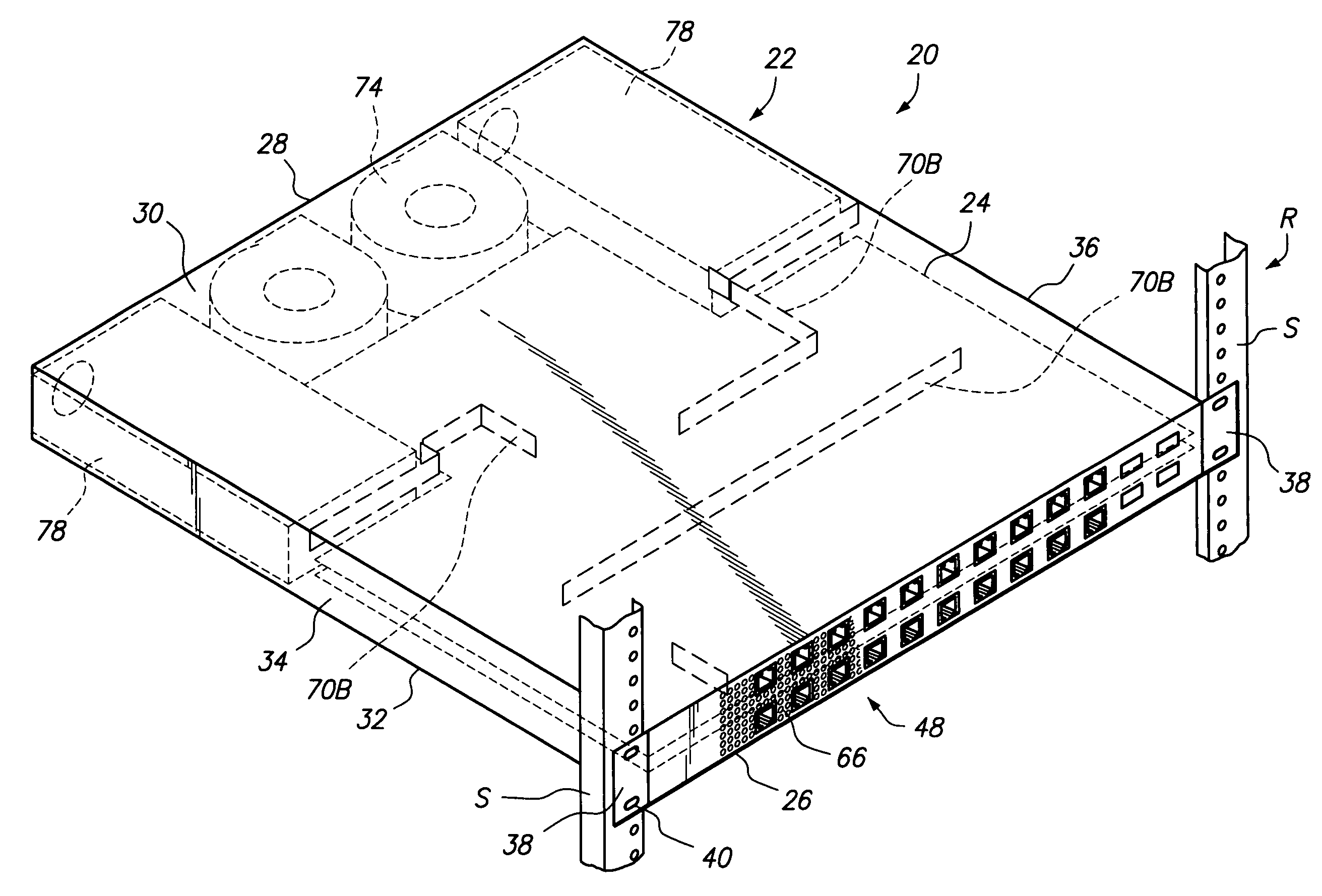 Cooling configuration for communication boards