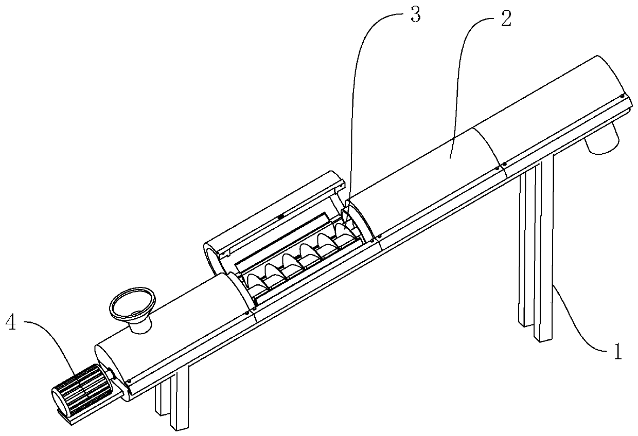 Concrete screw-conveying equipment