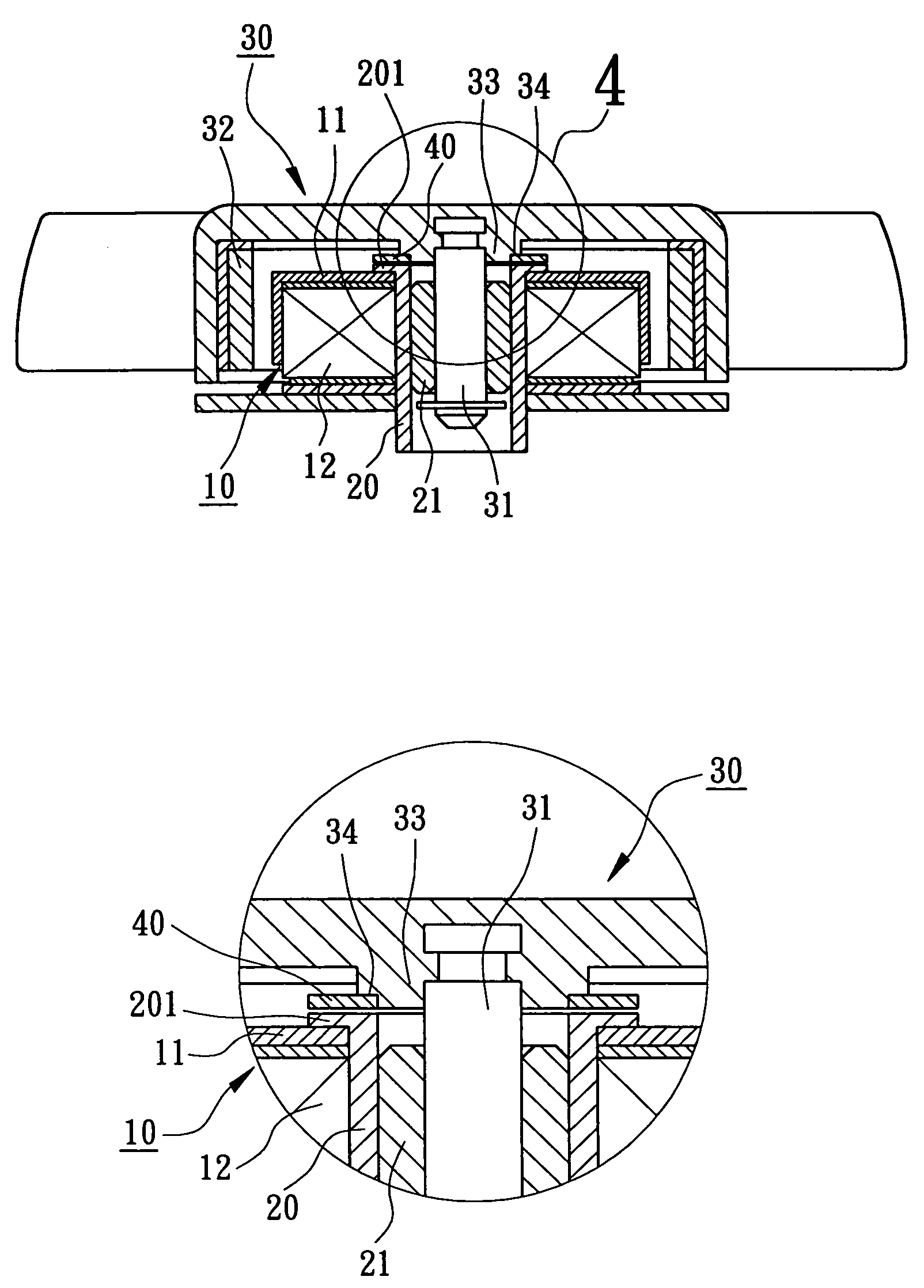 Prestressing structure for rotationally balancing a motor