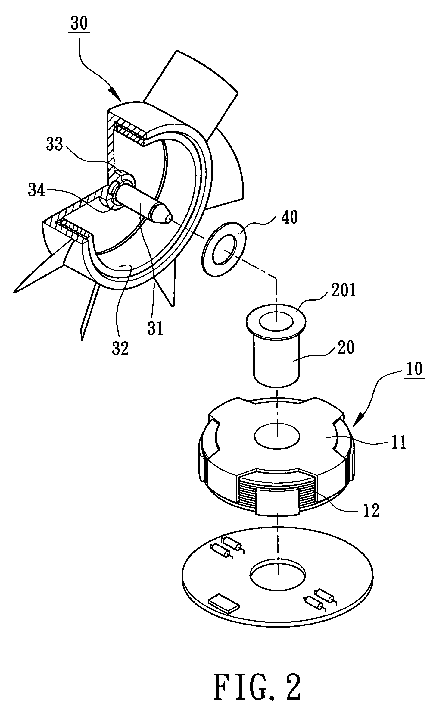 Prestressing structure for rotationally balancing a motor