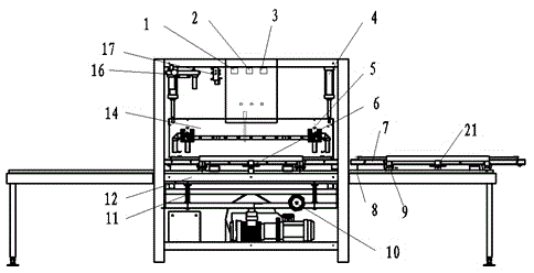 Door leaf vacuum thermal transfer printer