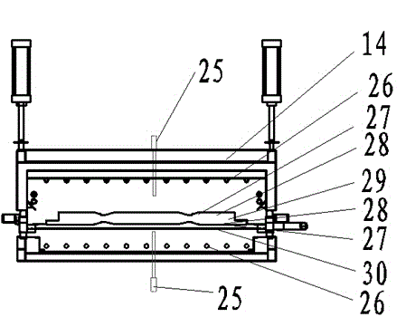 Door leaf vacuum thermal transfer printer