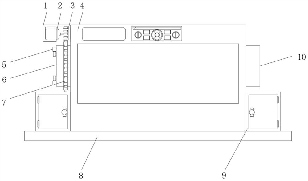 Floor processing device with waterproof pad and production process thereof