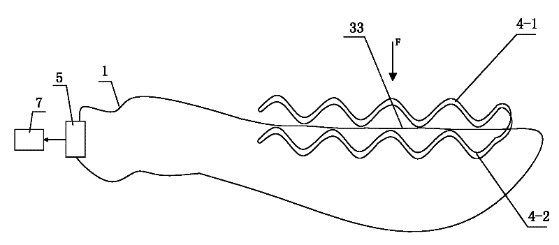 Device for detecting wave spring optical fiber bending loss