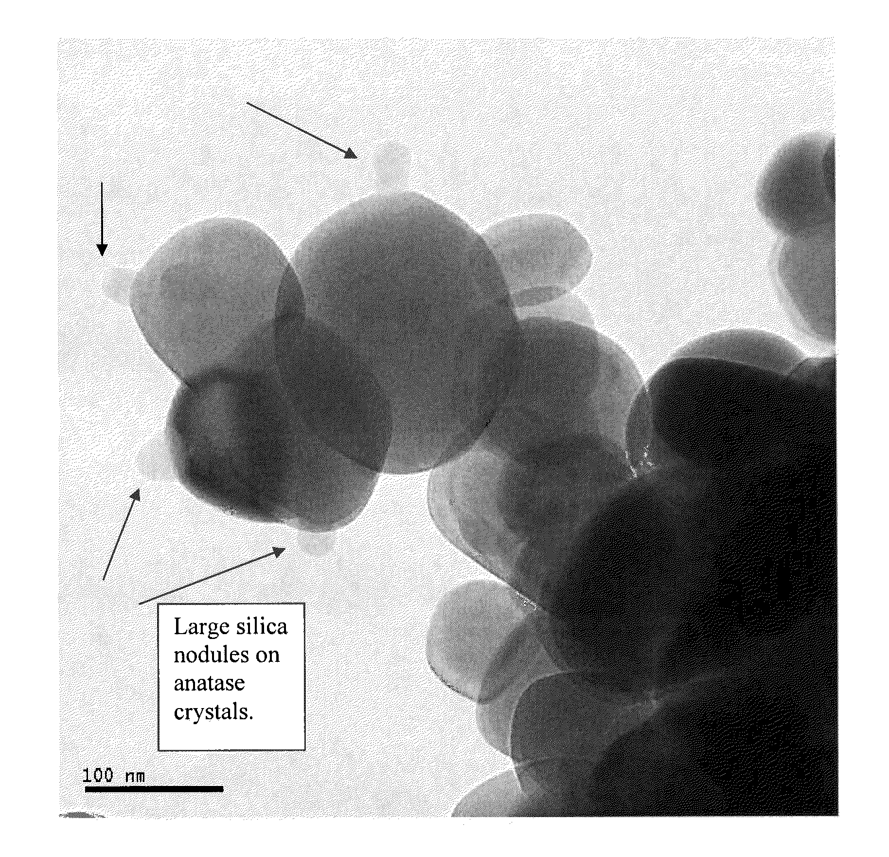 Silica-stabilized ultrafine anatase titania, vanadia catalysts, and methods of production thereof
