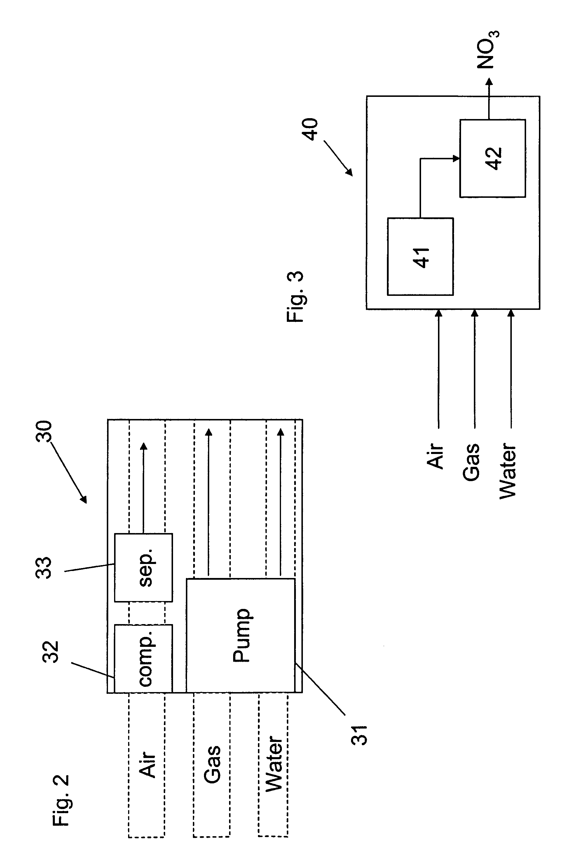 Apparatus for on-site production of nitrate ions