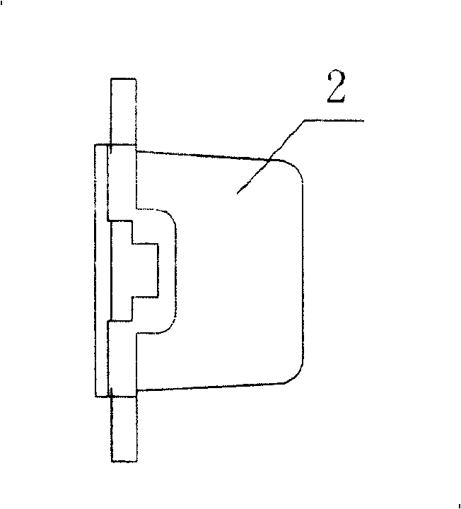 Quick clamp device of large nozzle of zinc pot