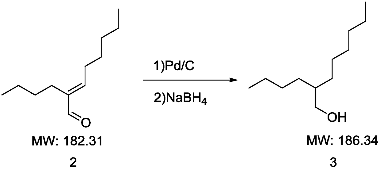 Synthesizing method of 2-butyl-1-octanol