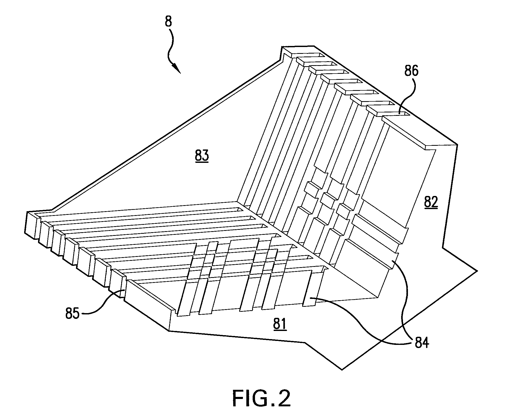 Mail tray unloader with shuttle transfer through system comprising tilting