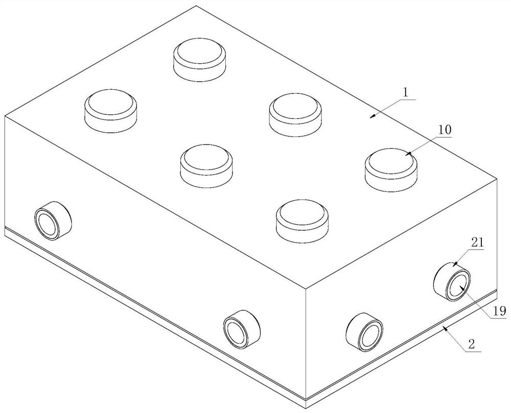 Composite water permeable brick