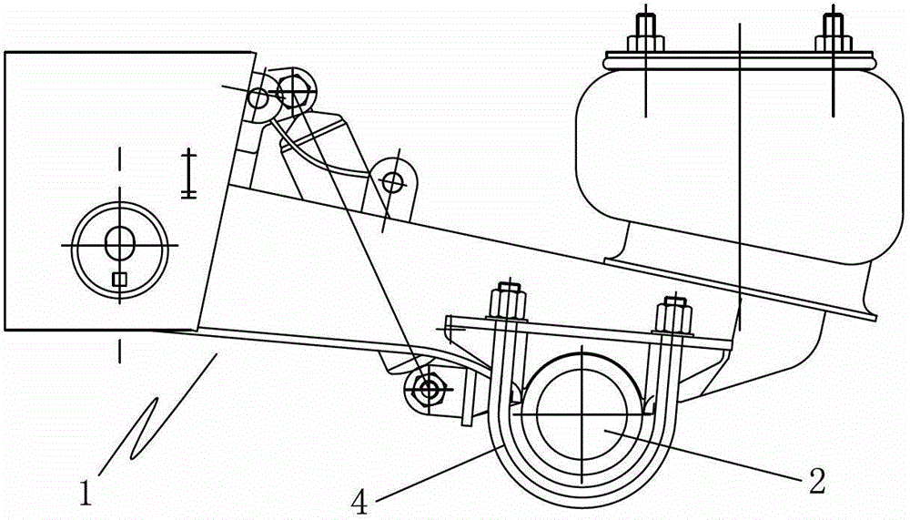 Fully welded air suspension coupling structure