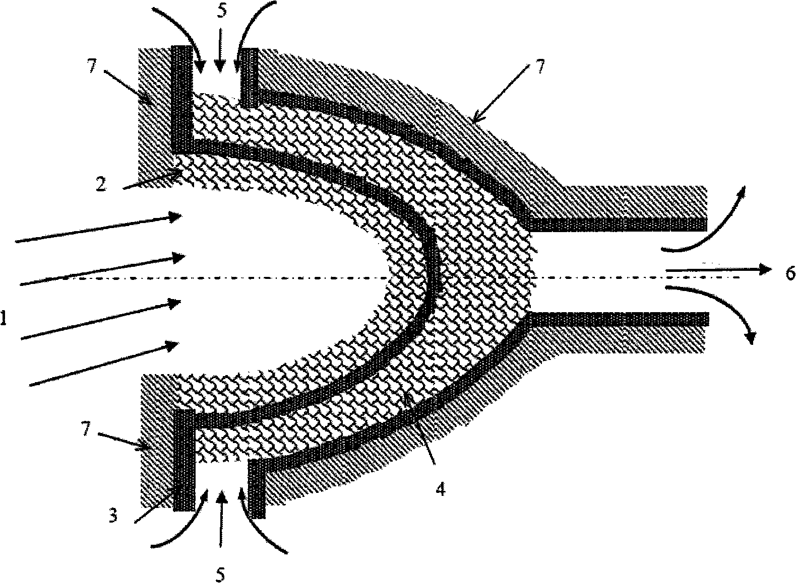 Solar energy electricity power station bearing type air thermal absorber