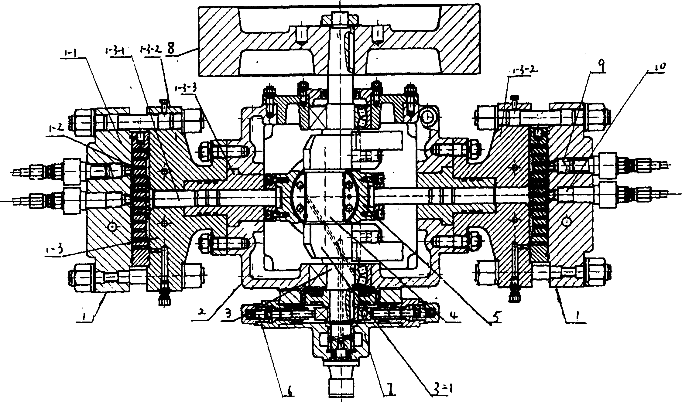 Opposed diaphragm compression engine capable of auto-regulating coaxial degree of bar piston and plunger case