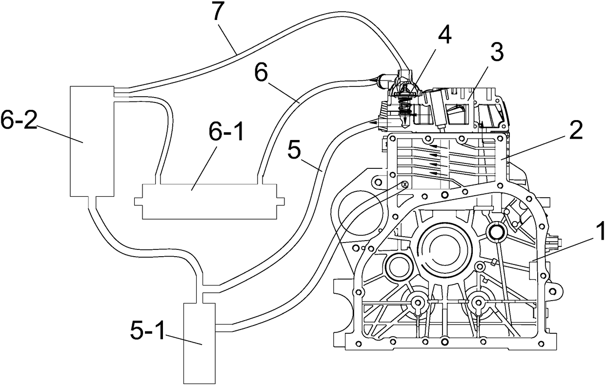 Small single-cylinder water-cooled type diesel engine