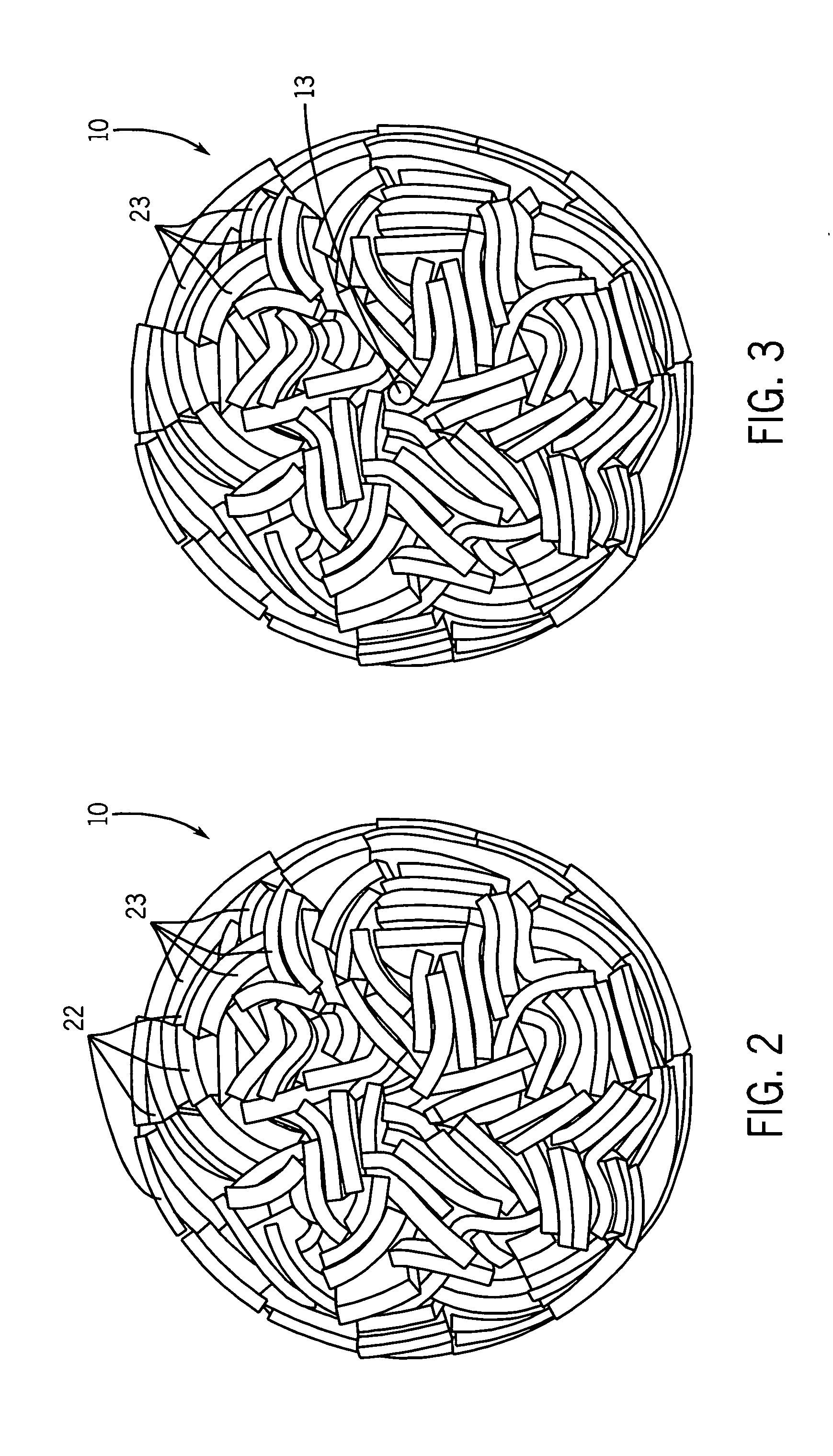 Buffing ball made of foam material