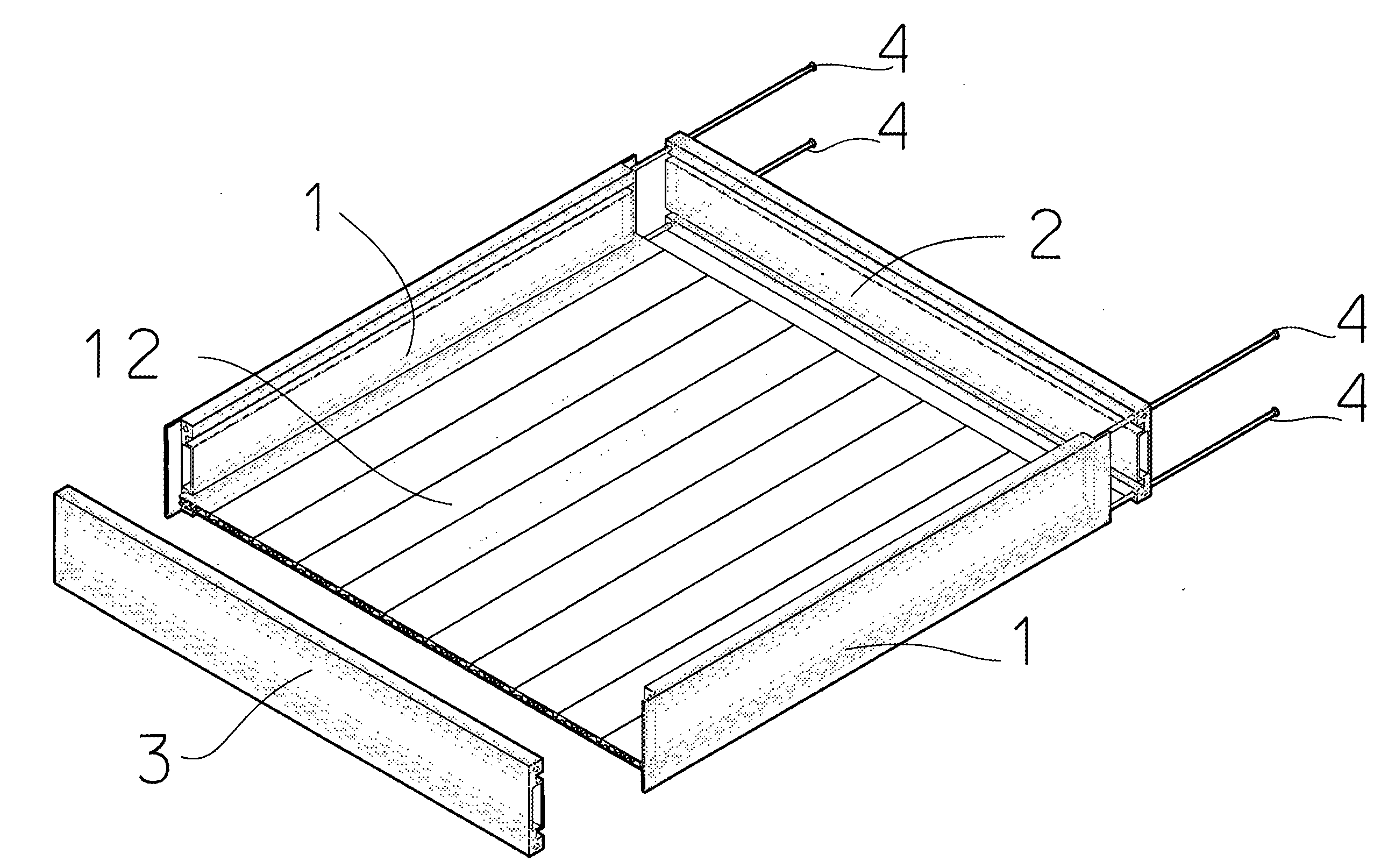 Drawer Which Can Be Dismantled and Stacked