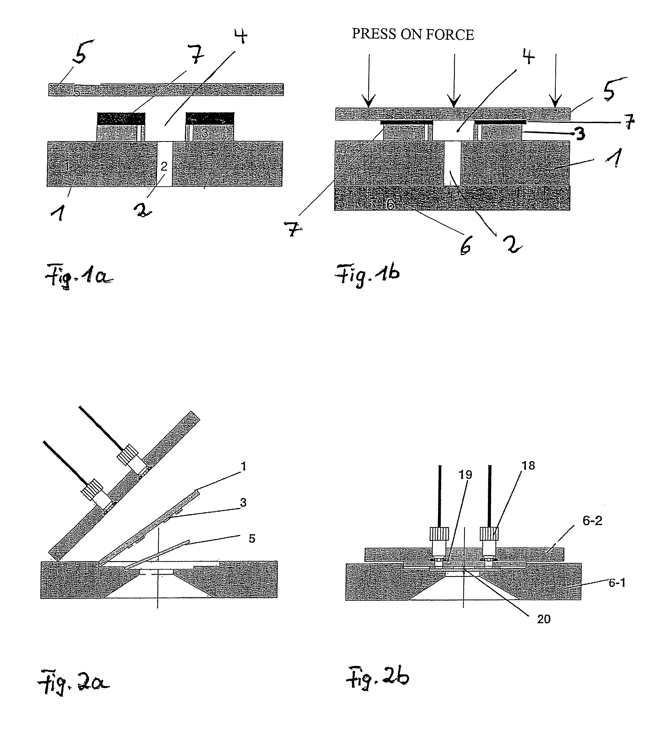 Method for producing a 3-D microscope flow-through cell