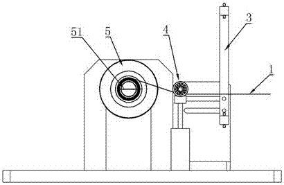 Flat scroll spring coiling machine
