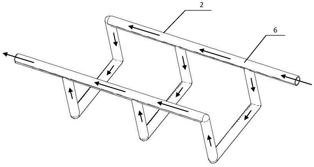 A compartmental fractal ice storage tank