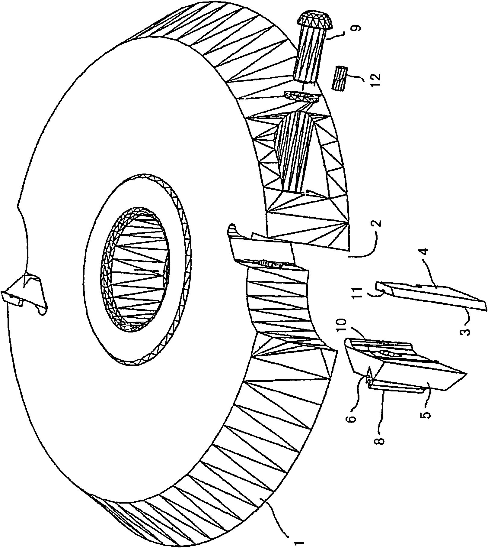 Cutting tool with a supporting body