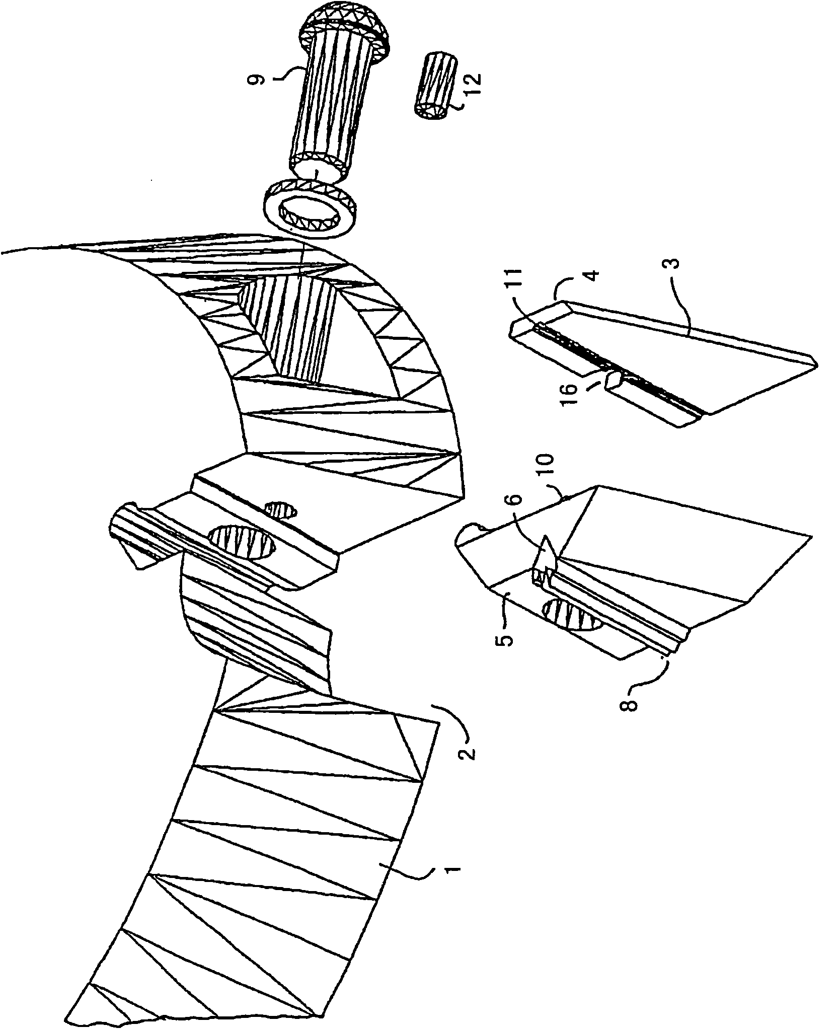 Cutting tool with a supporting body
