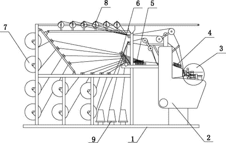 Double-layer narrow-range webbing loom