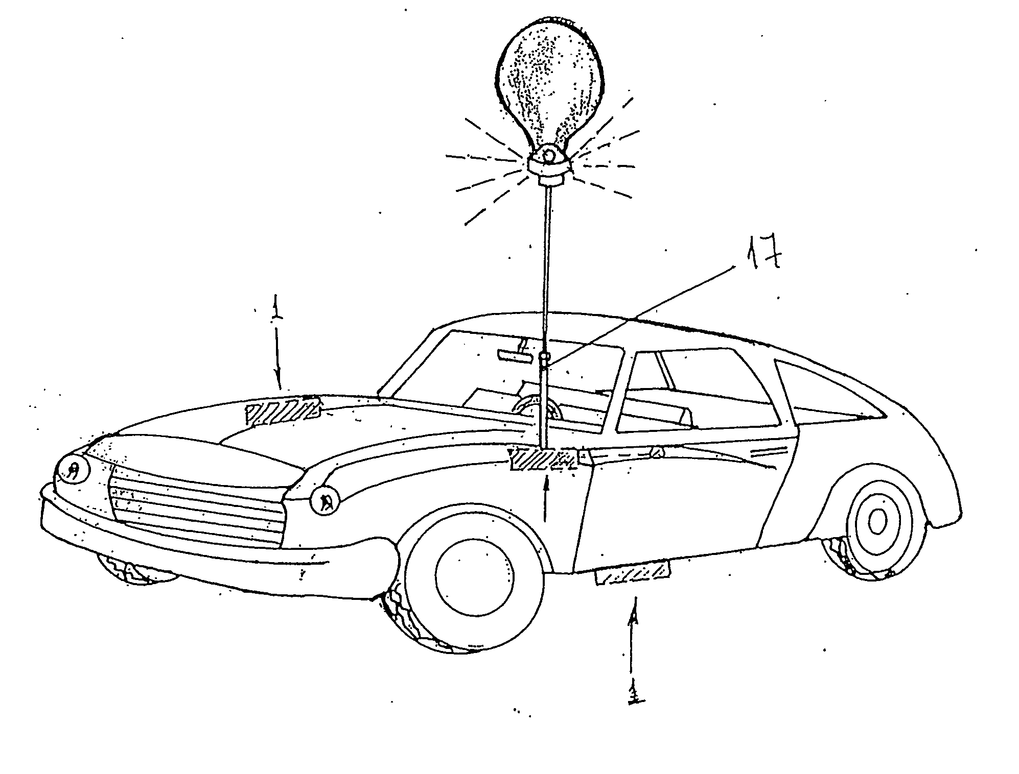 System for Signalling and Locating Vehicles Involved in Accidents, Stopped Vehicles and Vehicles with Mechanical Problems