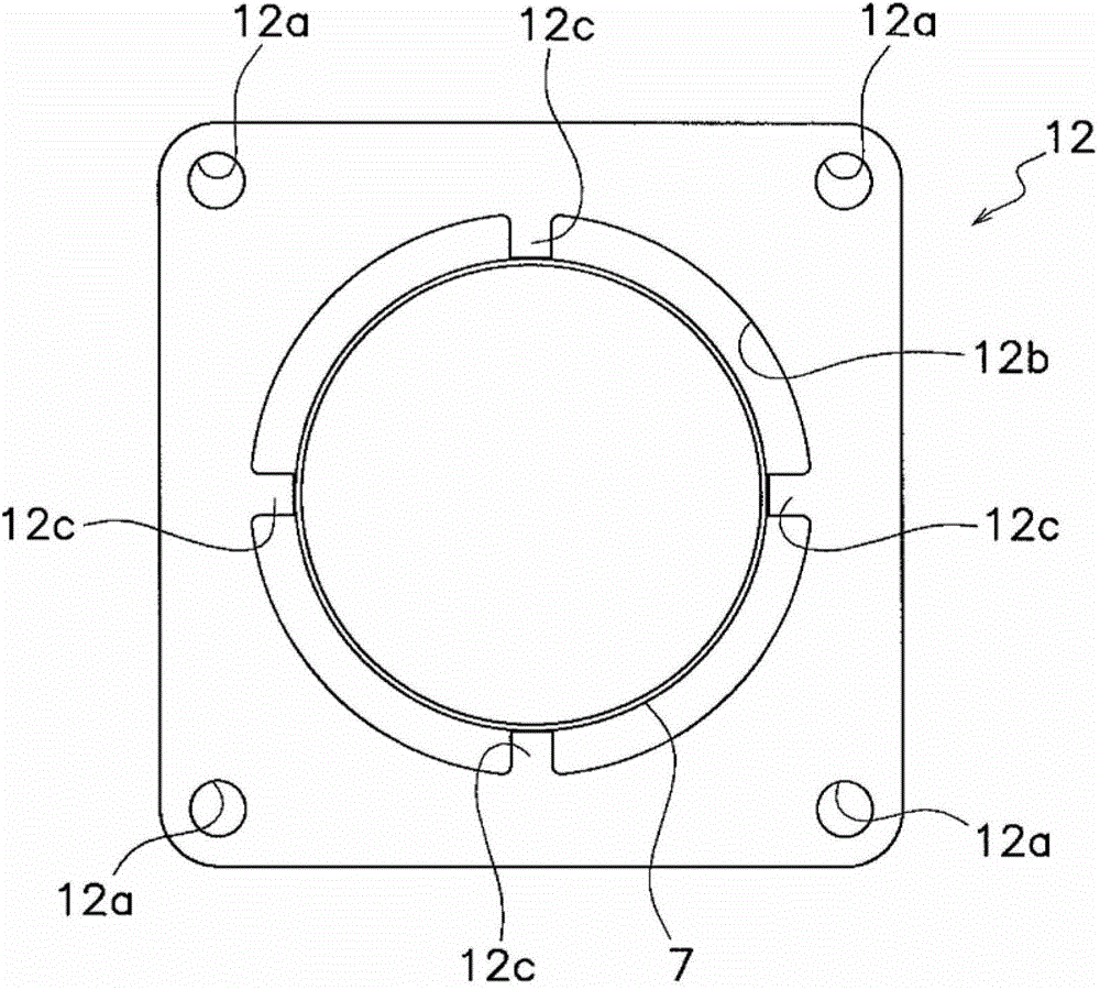 Reducing agent aqueous solution mixing device and exhaust gas after-treatment device