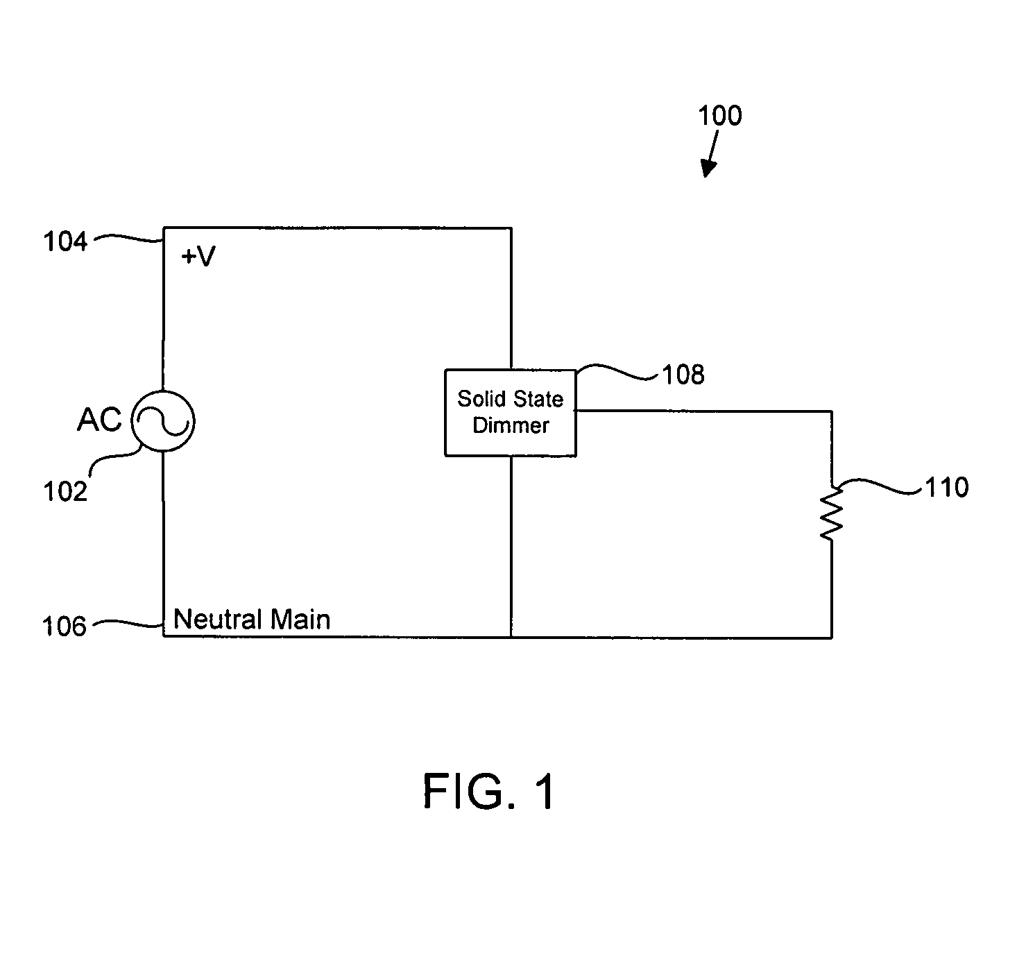 Device and method for dimming service loads