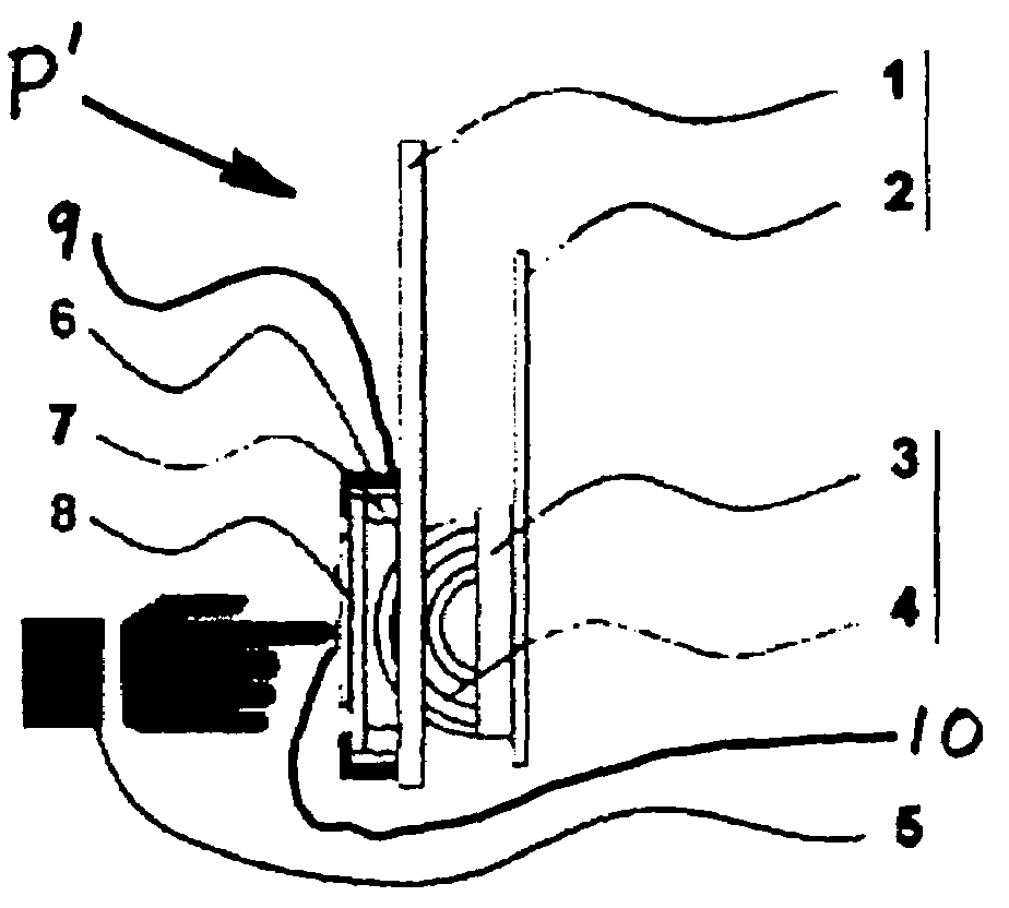 Push button for elevator car operating panel