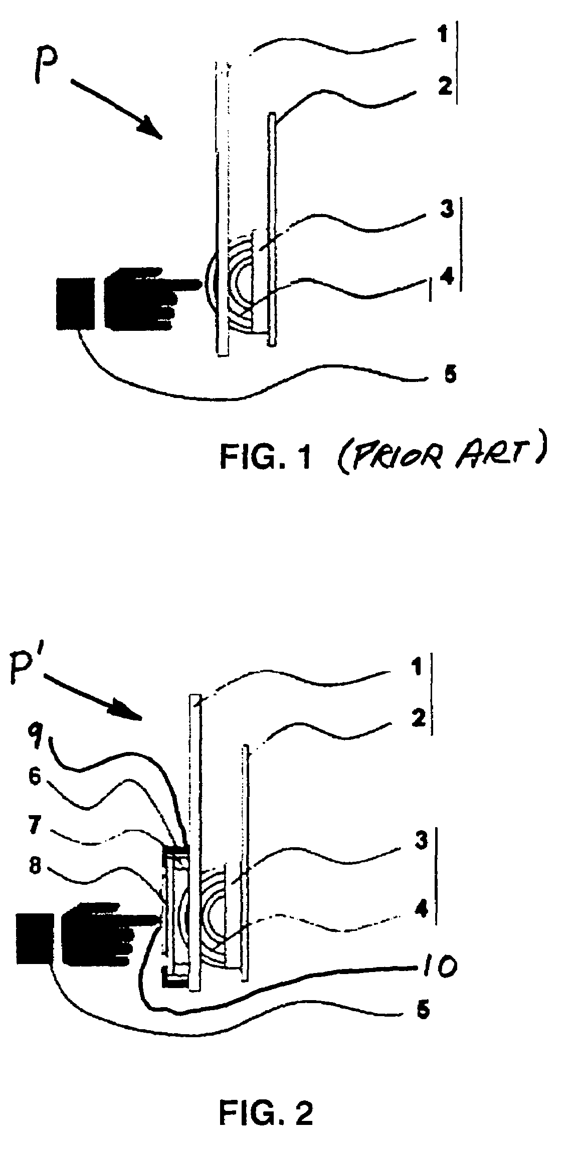 Push button for elevator car operating panel