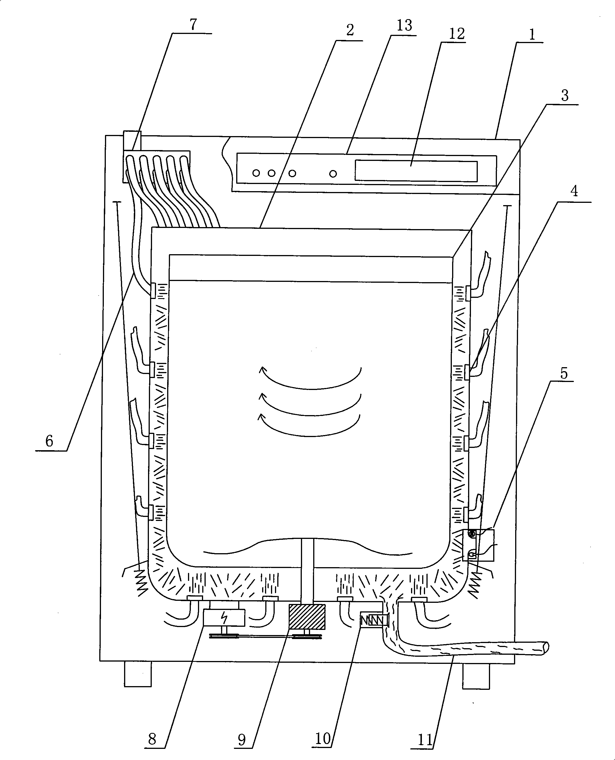 Self-cleaning method and apparatus of full automatic washing machine